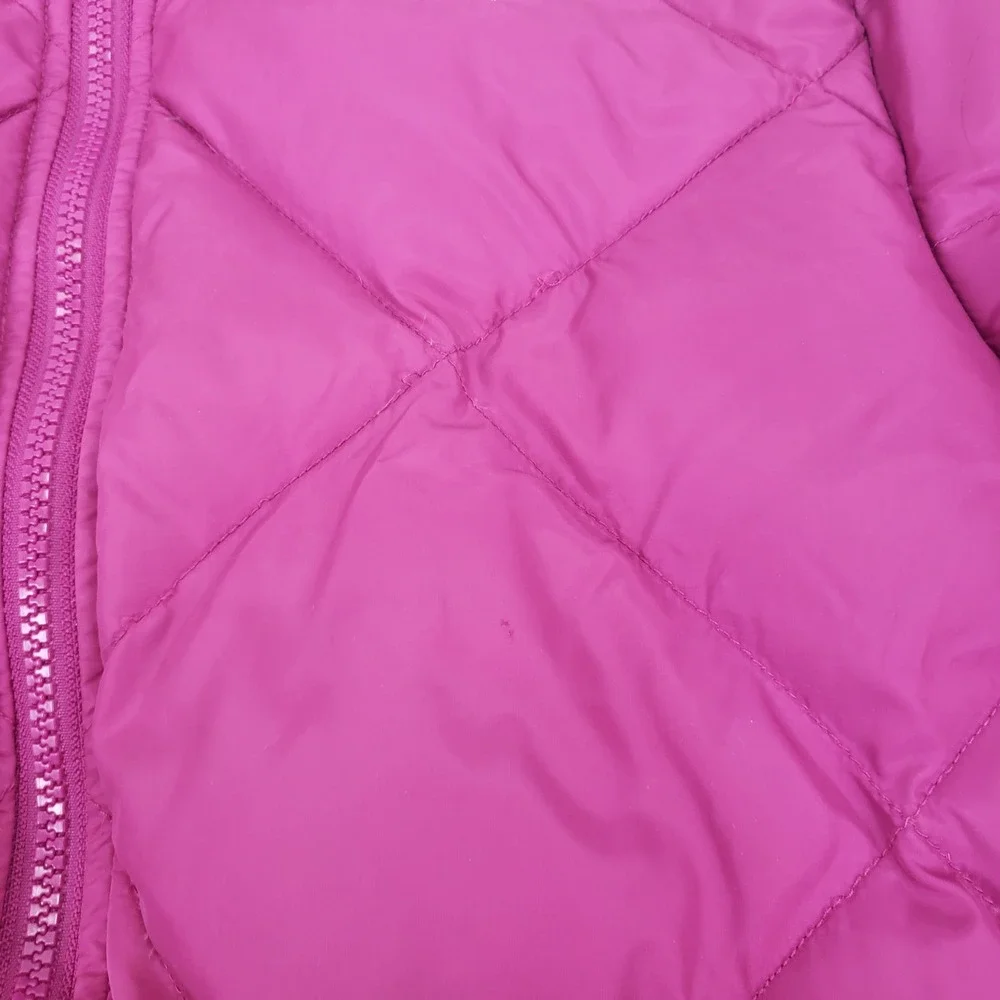 The North Face 550 Reversible Down Puffer Winter Jacket Coat Girls XL Pink Plaid